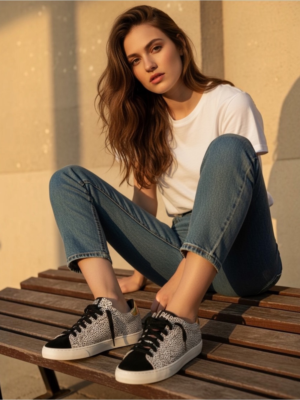 NIB P448 Thea Platform Sneakers Size 40 $325